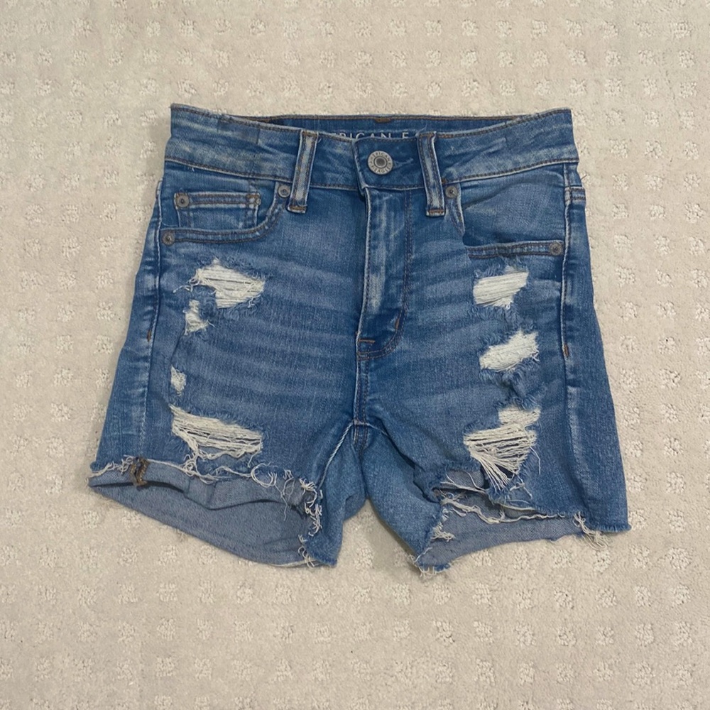American Eagle denim jean shorts-next level stretch/hi-rise